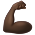 WhatsApp里的屈肌二头肌：深色肤色emoji表情