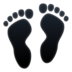 WhatsApp里的脚印emoji表情