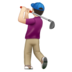 WhatsApp里的个人高尔夫:浅肤色emoji表情