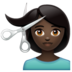 WhatsApp里的理发师:深色肤色emoji表情