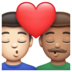 WhatsApp里的亲吻: 男人男人较浅肤色中等肤色emoji表情