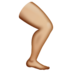 WhatsApp里的腿部：中浅肤色emoji表情