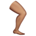 WhatsApp里的腿部：中等肤色emoji表情