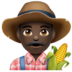 WhatsApp里的男农民:深色肤色emoji表情