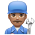 WhatsApp里的男机械工:中等肤色emoji表情