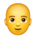 WhatsApp里的男：秃头emoji表情