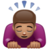 WhatsApp里的男士鞠躬:中等肤色emoji表情
