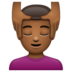 WhatsApp里的男士按摩：中黑肤色emoji表情