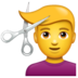 WhatsApp里的男人理发emoji表情