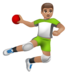 WhatsApp里的玩手球的男人：中等肤色emoji表情