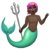 WhatsApp里的人鱼：深色肤色emoji表情