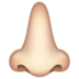 WhatsApp里的鼻子:浅肤色emoji表情
