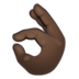 WhatsApp里的OK手：深色肤色emoji表情