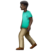 WhatsApp里的行走的人:深色肤色emoji表情