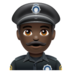 WhatsApp里的警官:深色肤色emoji表情