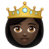 WhatsApp里的公主：深色肤色emoji表情