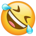 WhatsApp里的在地板上滚来滚去大笑emoji表情