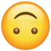 WhatsApp里的颠倒的脸emoji表情