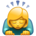 WhatsApp里的女人鞠躬emoji表情