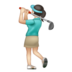 WhatsApp里的女子高尔夫:浅肤色emoji表情