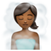 WhatsApp里的蒸汽房的女人:中等深色肤色emoji表情