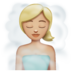 WhatsApp里的蒸汽房女性:中浅肤色emoji表情