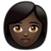 WhatsApp里的女人：深色肤色emoji表情