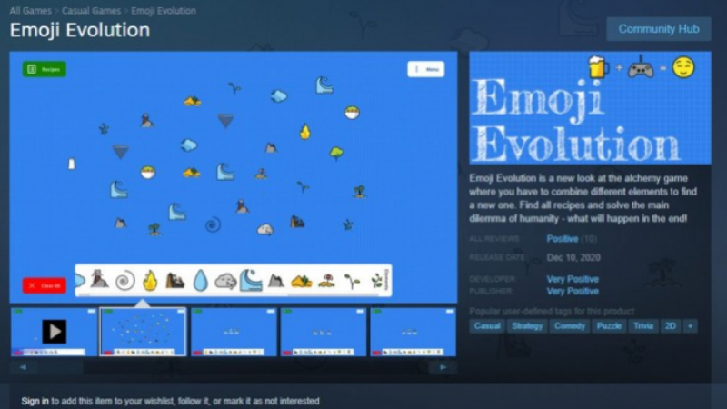 因公司取名非常好评 Steam下架Emoji Evolution游戏