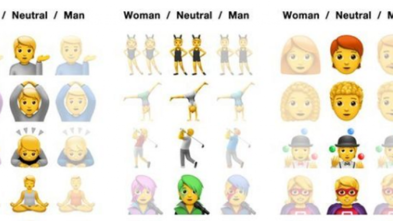 苹果在新 emoji 表情中加入中性选项，但还是避免不了争议缩略图