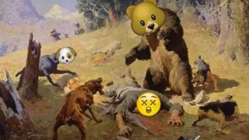 脸书网红emoji小刺猬竟然跑到了名画里，原来名画还可以这样搞！...缩略图