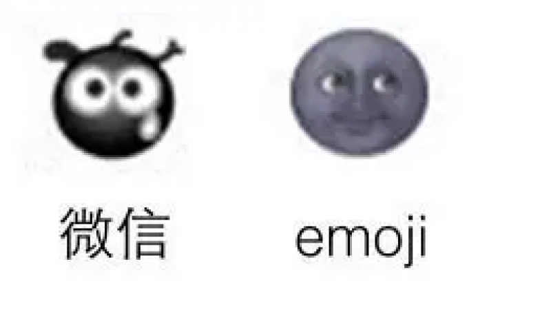 酒店人来解释的emoji和微信表情缩略图