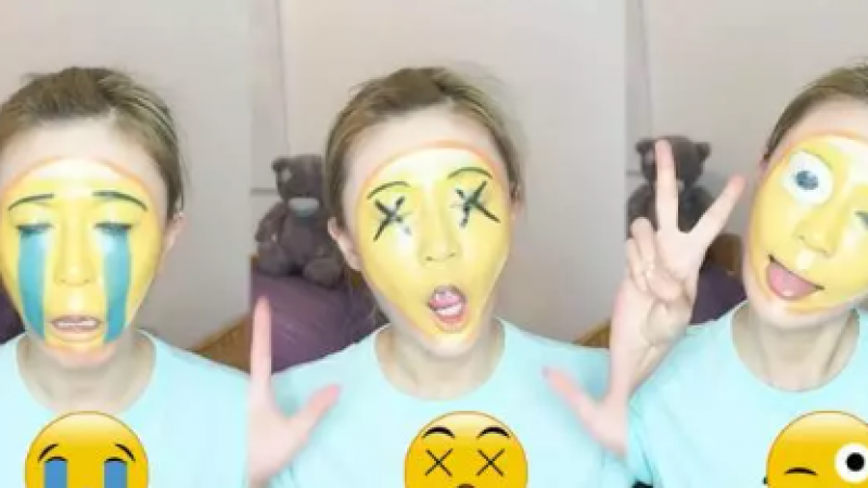 教你妆| 行走的表情包！——emoji妆缩略图